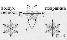 1. Биофизика на флуиди 21 куларното заедмнодеjствие на молекулите во самата течност ќе се поjават сили кои деjствуваат на слободната површина.