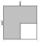 9.14. Dintr o bucată de tablă de formă pătrată, cu latura l=10cm, se decupează un sfert conform desenului. Determinaţi poziţia centrului de greutate al corpului obţinut. Fig. 9.14. R: d=5,8cm de la colţul opus.