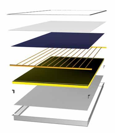 СОЛАРЕН КОЛЕКТОР 1. Алуминиумски рам Производството на соларните колектори во ЕУРОТЕРМ е под строга контрола на квалитетот, за да се постигнат високи перформанси.