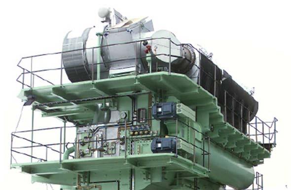 Εικόνα 2.12 : Μηχανή 7S50 50ME ME-C 2.6.2 SULZER 3 Ο κινητήρας της SULZER που εξετάζεται είναι ο 7RTA72U της σειράς δίχρονων αργόστροφων κινητήρων RTA και προωθεί πλοίο μεταφοράς εμπορευματοκιβωτίων.