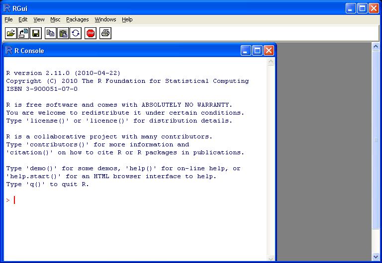 ΑΝΑΛΥΣΗ Εικόνα 70: Περιβάλλον εργασίας της πλατφόρμας R Πηγή: http://pluto.huji.ac.il/~msby/statthink/screenshots_winxp/7-r-console.