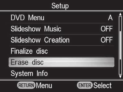 z Savet ➆ Sistemski softver je ugrađeni softver koji omogućuje rad DVDirecta. Auto Shut Off 2 Pritisnite V ili v za odabir [Yes] i zatim pritisnite tipku ENTER.