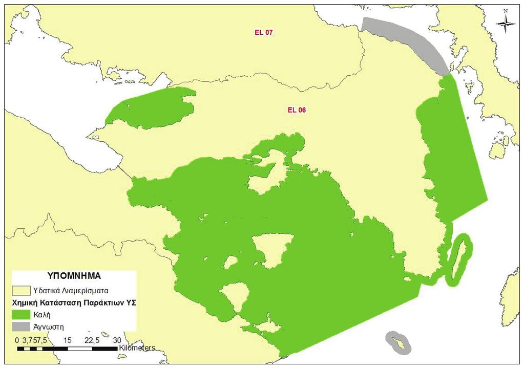 ΕΦΗΜΕΡΙ Α TΗΣ ΚΥΒΕΡΝΗΣΕΩΣ 63259 Χάρτης 29: Ταξινόμηση οικολογικής κατάστασης παράκτιων Υδατικών Συστημάτων