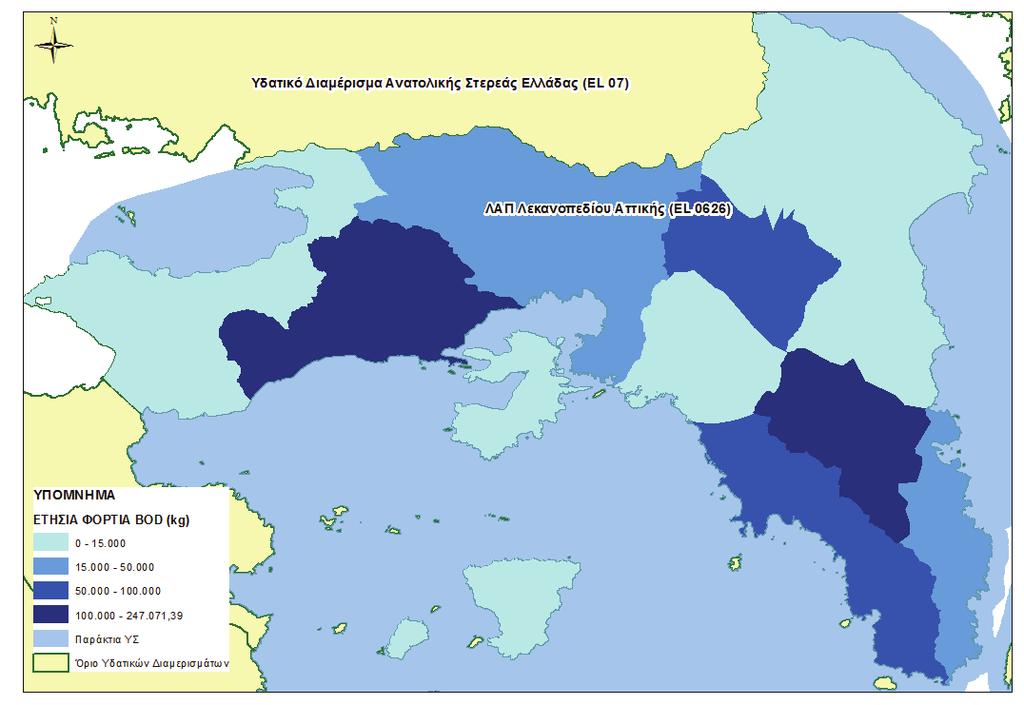 63218 ΕΦΗΜΕΡΙ Α TΗΣ ΚΥΒΕΡΝΗΣΕΩΣ Χάρτης 14: Ετήσιο συνολικό φορτίο