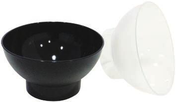 transparent & black color Καπάκι διάφανο για μπολ σφαιρικό 240 cc Cap for spherical bowl 240 cc in transparent