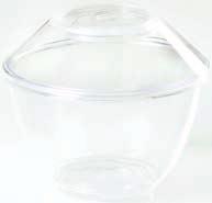 σιελ για βάπτιση Rounded bowl No1 in transparent color with