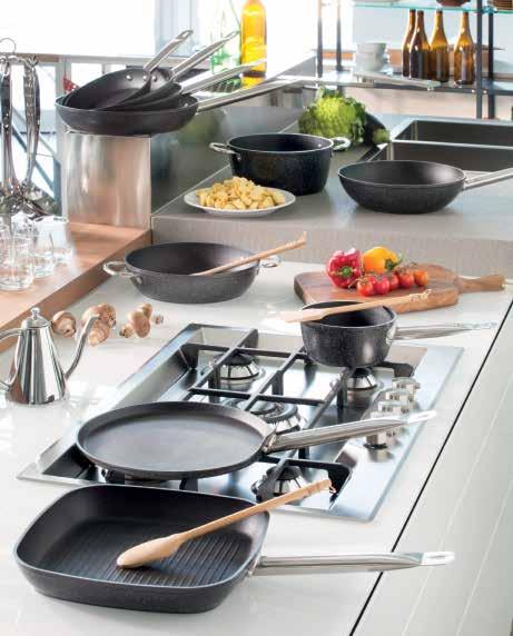 aluminij, unutarnji mramorni premaz, pogodno za indukciju 300928 1. Grill, 28x28 : 19, 149, 2. Za palačinke, Φ28 : 139,, 3.