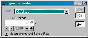 בחר עבור המתח את המצב Auto בחלון ) Signal Generator תמונה ). 5 בחר במתח של. 3.