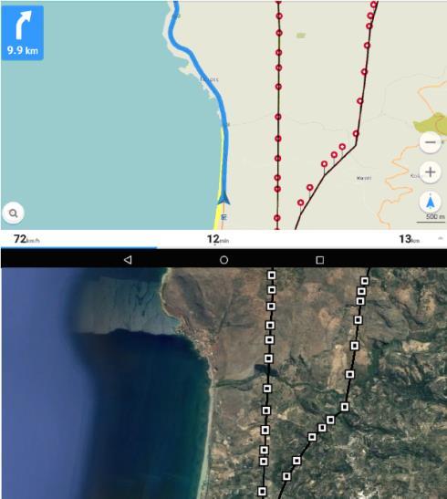 Το GEPath παρέχει την δυνατότητα υπολογισμού αποστάσεων από το πρώτο σημείο (χιλιομετρική θέση Πύργου, απόσταση σημείου κυκλώματος από αποζεύκτη) αλλά και από κάθε επόμενο σημείο (άνοιγμα).