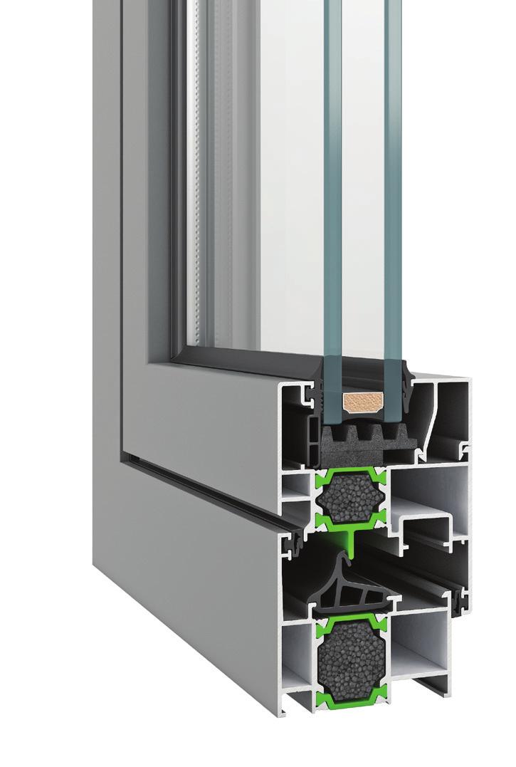 W450 U w =1.4 W/m²K W4750 Uw=1.