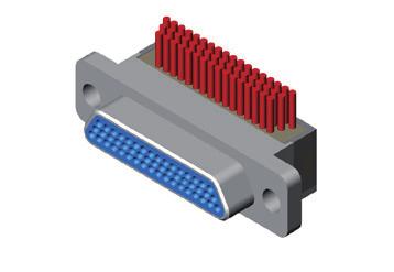 MIL-TL-353 Micro- onnector R04J series crimp contact extended type- The outlet direction of cable is vertical to the contacts, termination type is crimp contact.