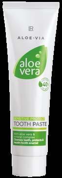 15 % Aloe Vera 35 % Aloe Vera Aloe Vera Οδοντόκρεμα- Gel για Extra Φρεσκάδα Οδοντόκρεμα-gel για τον καθημερινό καθαρισμό των δοντιών Με 43% gel Aloe Vera