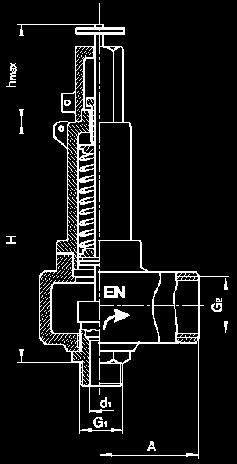 Sigurnosni ventil za vodenu paru i vodu Tip VSO - G G1 R1/2" R3/4" R1" R3/2" G2 R1" R5/4" R3/2" R2" Ventil sigurnosti sa oprugom tip VSO - G je namenjen za rad sa zasićenom vodenom parom ili vodom.