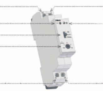 izklopna zmogljivost DC CRM-4 odziv brez zamika za kontrolo preklopa kontakta A-A 30 V AC / 50-60Hz max. VA AC /.8 W -5% - +% zelena LED 0.5 - min.