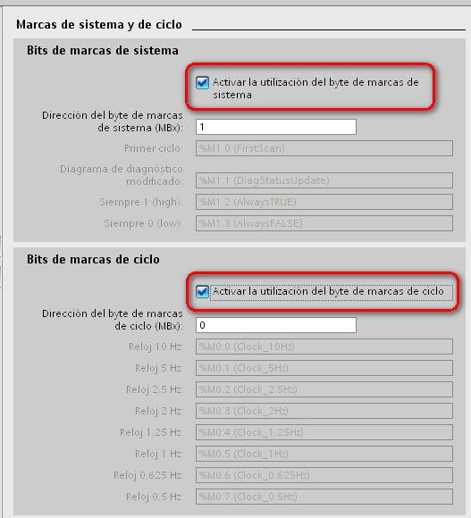 9.1.2 Parametrización das marcas de ciclo No S7-200 as marcas de ciclo estaban predefinidas e non se podían cambiar (SM0.0 e SM0.1 por exemplo).