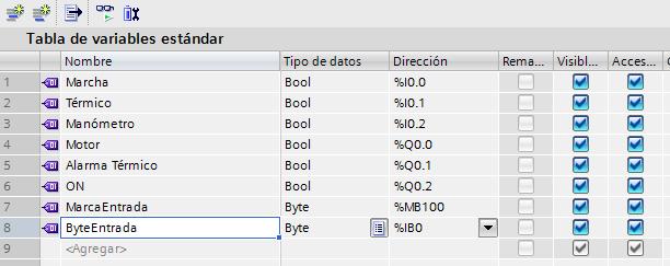 O programa quedaría como o seguinte: Nótese que hai que activar as saídas si se cumpre a condición lóxica e tamén hai que desactivalas se non se