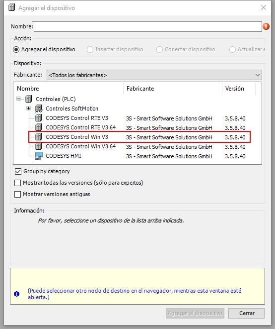 Con esto xa poderiamos emprezar a programar o controlador, pero como imos comunicar este co virtualmaktcp, teremos que