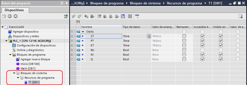 7.8.1.1 Exercicio 4 Acender unha lámpada durante 10s cando se pulse un pulsador. A lámpada apagarase soa.