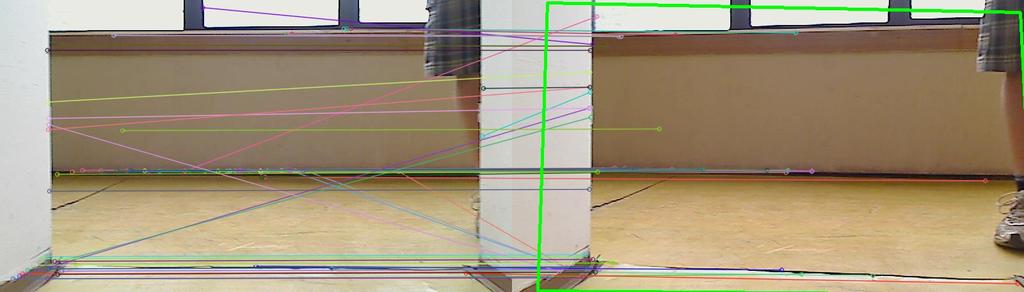 SIFT (Scale Invariant Feature Transform) Tu si robot zapamätá, čo videl a počas otáčania vie z párovania bodov z