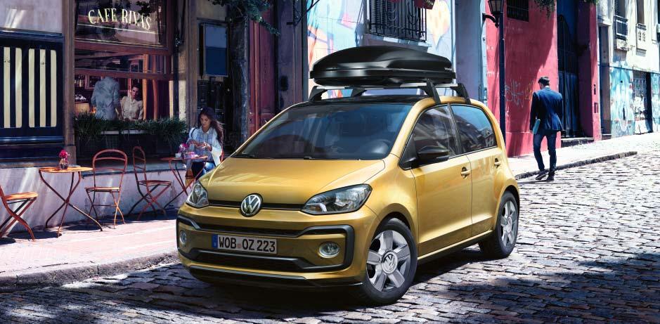 Αξεσουάρ Volkswagen 3,60 μέτρα χώρος για ακόμα περισσότερες δυνατότητες: Στα γνήσια αξεσουάρ της Volkswagen μπορείτε να βρείτε μεγάλη ποικιλία για να προσαρμόσετε το up!
