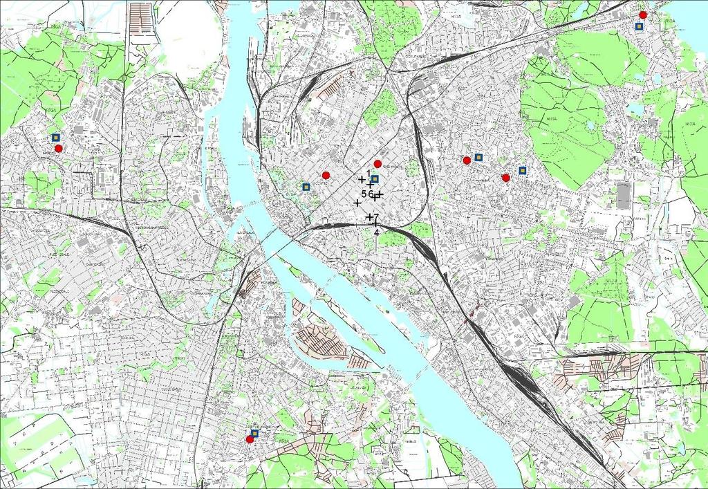 3.4.Mikroklimatiskie mērījumi Gaisa temperatūras mērijuma vietas Rīgā Projekta ietvaros 2015. gada 11.-14. augustā veicām mikroklimatiskus mērījumi 12 vietās Rīgā.