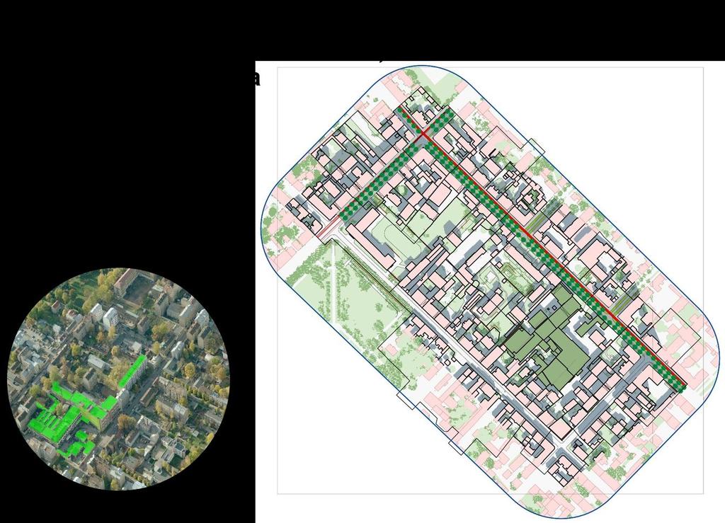 brauktuvju platums, kur veiksmīgākais risinājums būtu vienvirziena ielu tīkla izveide Ziemeļu Rietumu orientētās ielās.