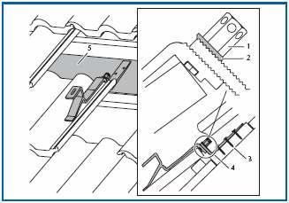 Prilikom planiranja montaže kolektora iznad krova pokrivenog olučastim ili ravnim crepom treba prekontrolisati, da li se mogu ispoštovati mere prema slici 100/1, detalj A.