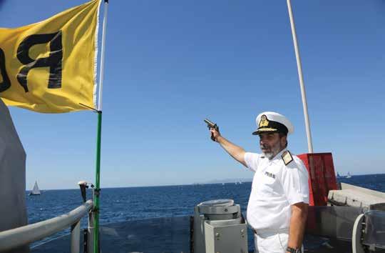 Την 16η Ιουλίου 2016, ο Διοικητής της Ναυτικής Διοίκησης Αιγαίου (ΝΔΑ), Αρχιπλοίαρχος Γεώργιος Αγραφιώτης ΠΝ, ως εκπρόσωπος του