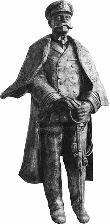 Ο αδριάντας του Ναυάρχου Κουντουριώτη, δημιουργία του γλύπτη Μέμου Μακρή άγαλμα του Κουντουριώτη. Ο Μέμος ο Μακρής είναι ο γλύπτης που έφτιαξε το άγαλμα.