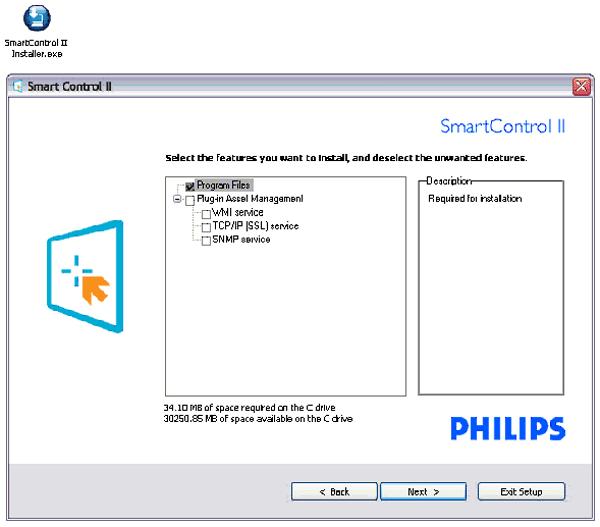 SmartControl 4. Πρόγραμμα εγκατάστασης Διαδικασία εγκατάστασης Ακολουθήστε τις οδηγίες και ολοκληρώστε την εγκατάσταση. Μπορείτε να εκτελέσετε την εφαρμογή μετά την ολοκλήρωση της εγκατάστασης.