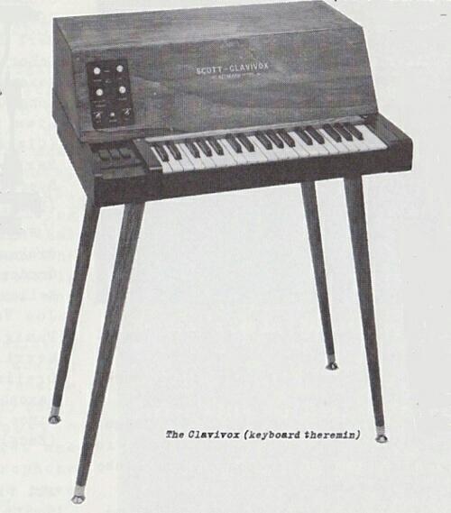 μονάδα theremin, ελεγχόμενη από πλήκτρα τύπου πιάνου.