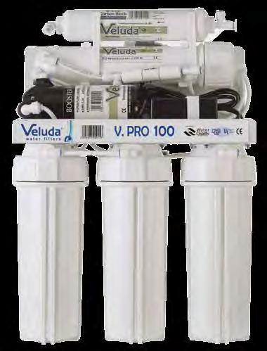 REVERSE OSMOSIS Professional V.PRO 100 Aποτελεί ένα αξιόπιστο σύστημα αντίστροφης όσμωσης 5 σταδίων, με ενσωματωμένο πιεστικό μηχάνημα.