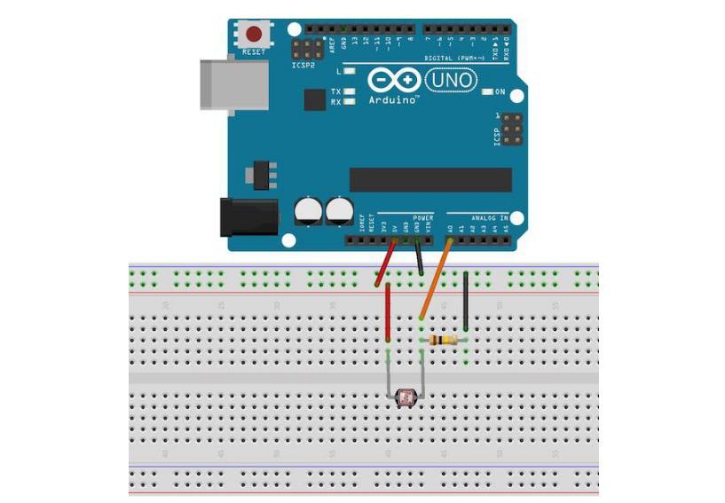 Συνδεσμολογία αισθητήρα με την πλακέτα Arduino Εικόνα 2.