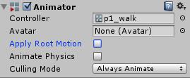Αν επιλέξουμε παραπάνω από ένα sprite και τα κάνουμε drag&drop στην σκηνή, θα πεταχτεί ένα μήνυμα για να φτιάξουμε animation με αυτά τα sprite, και έναν animator controller.