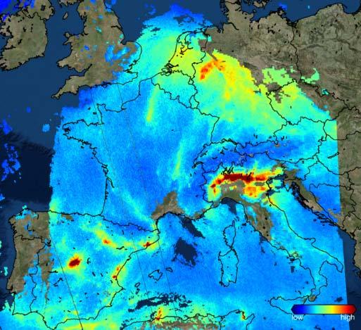 Τα ΝΟx στην Ε.Ε. EEA Technical report, No 12/2014 One of the first images from the Copernicus Sentinel-5P mission shows nitrogen dioxide over Europe on 22 November 2017.