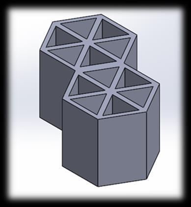 36 Εικόνα 7.2 Απεικόνιση της πολυγωνικής δομής στο σχεδιαστικό πρόγραμμα SolidWorks 7.