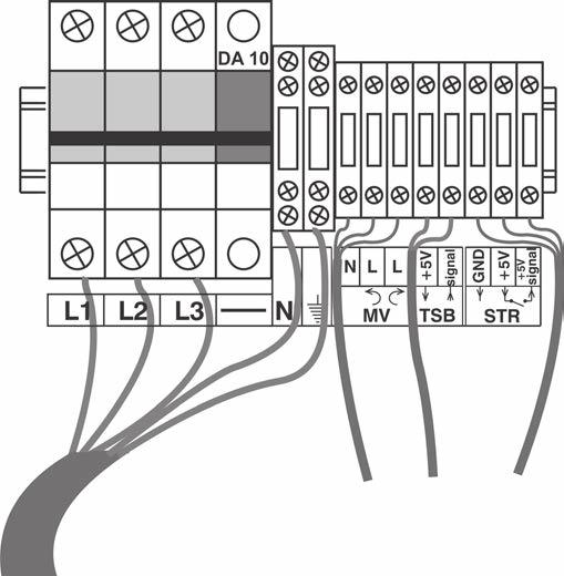 20 Električni priključak kotla SRB, CG 5.4 Priključna shema električnih kablova 5.