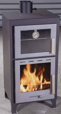 ΑS-SY-07F nestani/l σόμπα ξύλου με φούρνο από χάλυβα steel wood-burning stove with oven