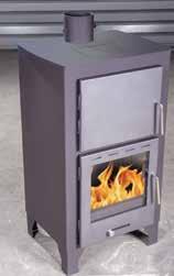 φούρνους wood-cooker with 2 ovens ΑS-SY-09D σόμπα ξύλου με μεγάλο χώρο καύσης steel