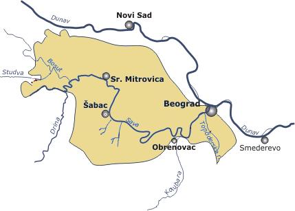 3. МАТЕРИЈАЛ И МЕТОД РАДА Прорачун проноса и биланса суспендованог наноса спроведeн је на сектору реке Саве Сремска Митровица Београд.