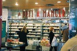 Στα Prêt a Manger Μετατρεπόμενοι πόροι Συστατικά Συσκευασία Πελάτες Εισρέοντες πόροι