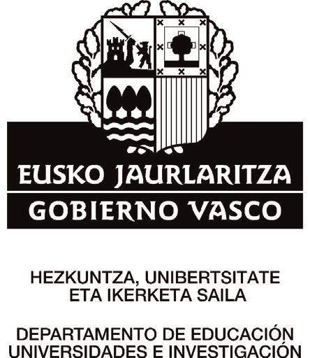 HEZKUNTZ, UNIBERTSITTE ET IKERKET SIL DERTMENTO DE EDUCCIÓN UNIVERSIDDES E INVESTIGCIÓN «Liburu hau Hekunta, Unibertsitate eta Ikerketa Sailaren lagunta argitaratu da» Udako Euskal Unibertsitatea