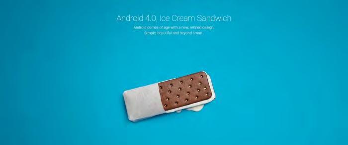 1.3.7 Android 4.0 Ice Cream Sandwich (API Level 15) Παρουσιάστηκε στις 16 Δεκεμβρίου του 2011.