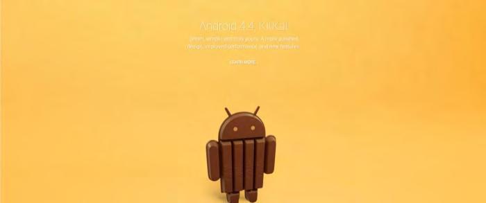 1.3.9 Android 4.4 KitKat (API Level 19) Παρουσιάστηκε στις 31 Οκτωβρίου του 2013.