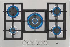 151 358 98 269 EFX 30 2P Ανοξείδωτο πλατώ Domino 30.5 cm. Χειριστήριο με περιστρεφόμενους διακόπτες.