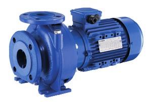 End suction pumps LOWARA e-nsce, e-nscs, e-nscf Pumps made of cast iron e-nscs e-nscf e-nsce Description