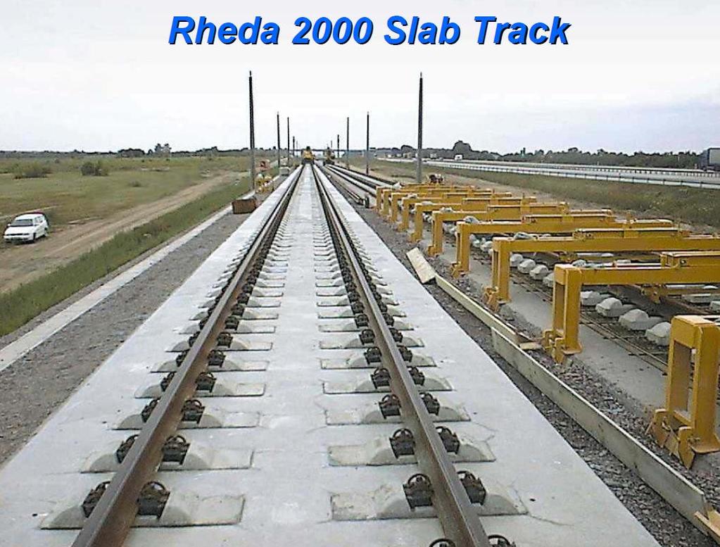 Η κατασκευή του συστήματος Rheda 2000 δεν είναι απόλυτα τυποποιημένη. Εξαρτάται από τις ισχύουσες προδιαγραφές των κρατών που εφαρμόζεται.