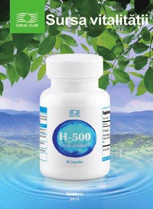 Broşura H-500 cod 92632 prezentare format A5, 42 pagini Broșura descrie rolul și importanța proceselor de reducere a oxidării în organism, în special, impactul stresului oxidativ asupra stării de