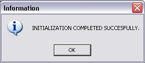 7 Ο ΒΗΜΑ Επιλέξτε Temporary File initialization. Θα εμφανιστεί σχετικό μήνυμα. Επιλέξτε ΟΚ.