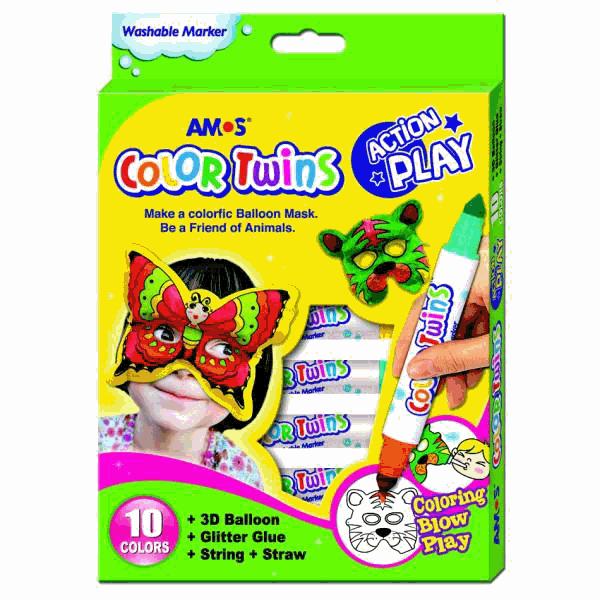 ΜΑΚΙΓΙΑΖ ΠΡΟΣΩΠΟΥ AMOS FACE DECO ΣΕΤ 6 ΧΡΩΜ.